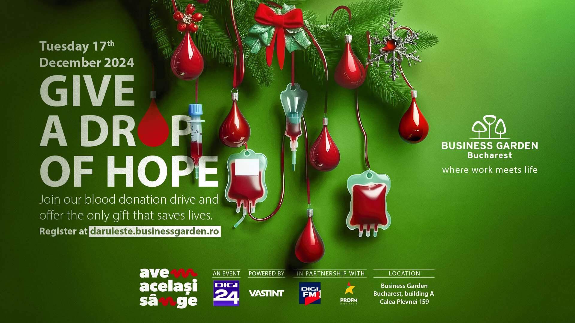 Blood donation campaign Give a drop of hope