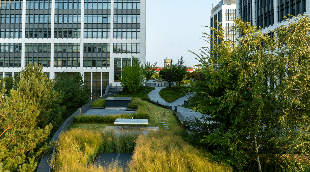 Spatii verzi in Business Garden Bucharest
